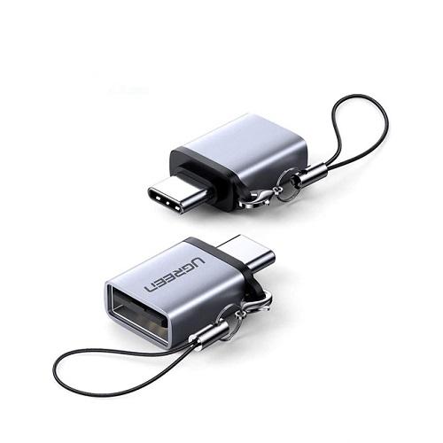 يوجرين محول Type C الى USB مع حبل قصير رمادي 1حبة رقم.111201