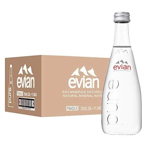 Evian Retail Natural Mineral Water 330ml 20Pcs