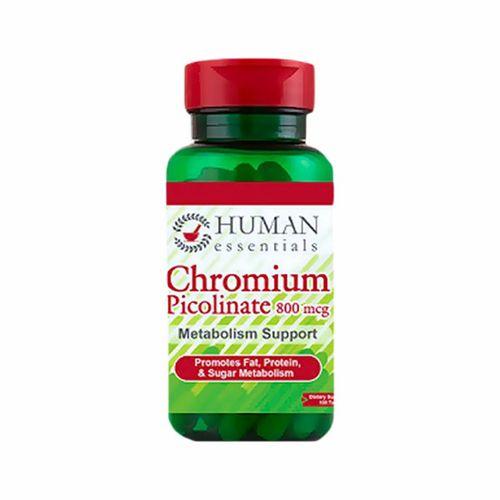 Human Essentials Chromium Picolinate 800mcg 100Tablets
