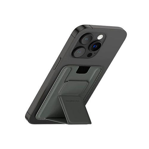 Amazing Thing Smoothie Pro Mag Magnetic Card Wallet Holder with Grip and Stand Grey No.15525