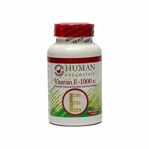 Human Essentials Vitamin E 1000IU 90Tablets