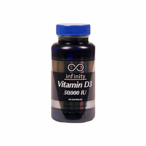 Infinity Vitamin D3 50000IU Dietary Supplements 30Capsules