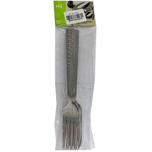 HQ Stainless Steel Fork Large Silver 6Pcs