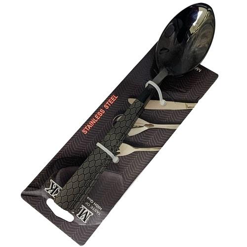 Malek Stainless Steel Spoons Black Small 6Pcs
