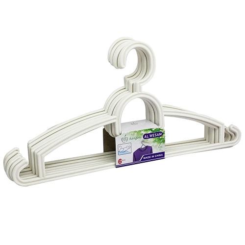 Alwesam Plastic Clothes Hanger 6Pcs No.4