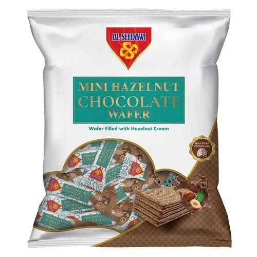 Al Seedawi Mini Wafer Filled with Natural Chocolate with Hazelnut Cream 200g