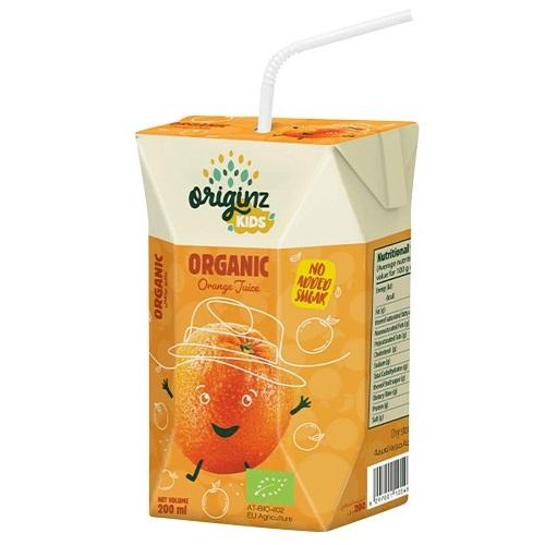 Originz Kids Organic Orange Juice 200ml