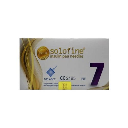 Solofine Insulin Pen Needles 7mm 100Pcs