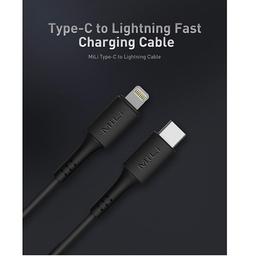 ميلي ام اف اي كابل PD Type C الى لايتنينج 1م ابيض موديل رقم.HI-L70-W