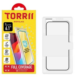 Torrii Bodyglass Screen Protector Anti Bacterial Coating for iPhone 15 and 14 Pro 6.1Inch Black Model No.IP2361-BDG-AB02