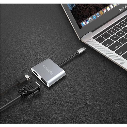 اكستريم ماك محول Type C الى HDMI وفيجا فضي موديل رقم.XWH-ACVH-13