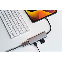 Xtrememac Type C Hub 6in1 Silver Model No.XWH-HUB6-13