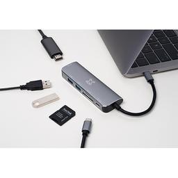 Xtrememac Type C Hub 6in1 Silver Model No.XWH-HUB6-13