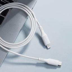 ميلي ام اف اي كابل PD Type C الى لايتنينج 1م ابيض موديل رقم.HI-L70-W