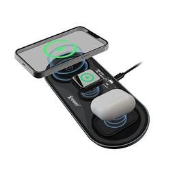 XPower WLM8 Wireless Charging Pad 3in1 15W Black Model No.XP-X399-BK