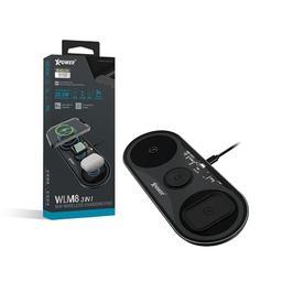 XPower WLM8 Wireless Charging Pad 3in1 15W Black Model No.XP-X399-BK