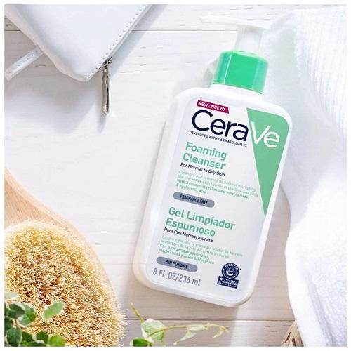 Cerave Foaming Facial Cleanser Gel for Normal to Oily Skin 236ml