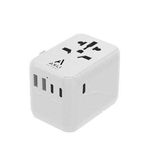 Asli Global Universal Charger 35W Gan PD Fast Charger White Model No.AS-TC35W