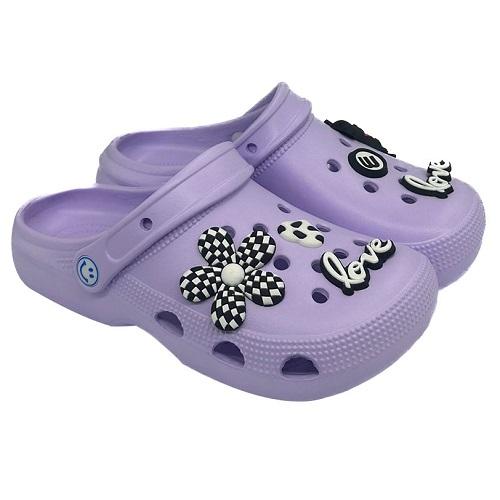 Fashion Women Slippers Purple No.16-9
