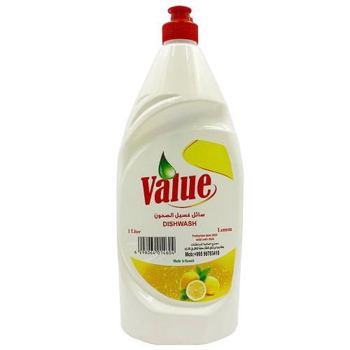 Value Dishwashing Liquid Lemon 1Ltr