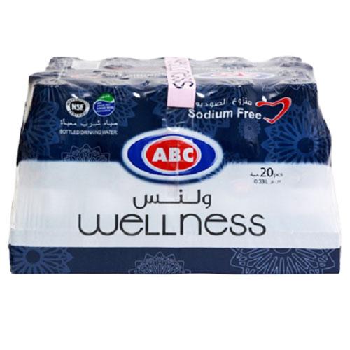 ABC Wellness Bottled Drinking Water Low Sodium 330ml 20Pcs