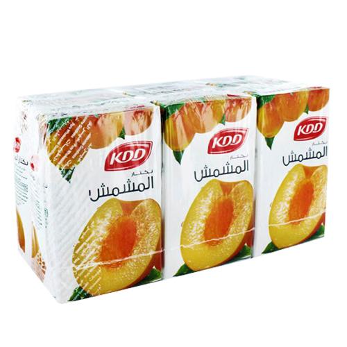 كي دي دي عصير المشمش نكتار 250مل 6حبة