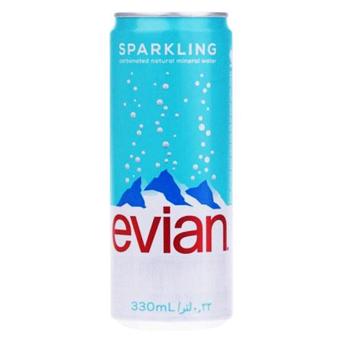 Evian Sparkling Natural Mineral Water 330ml