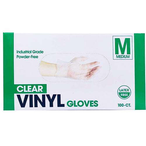 Vinyl Gloves for Hands Without Powder Medium Size 100Pcs