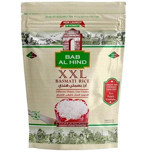 Bab Al Hind Basmati Rice Plastic Bag 2Kg