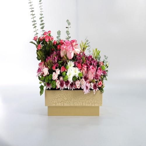Golden Rose Wood Decor with Card Printing Model No.RS123