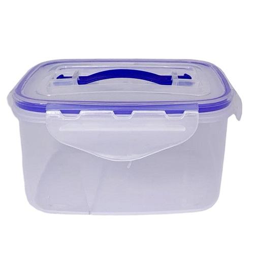 Transparent Plastic Food Container with Lid 650Ml No.1
