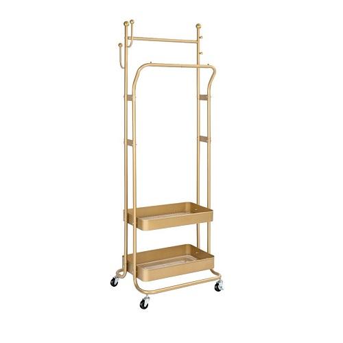 Orca Coat stand Laundry Trolley Golden Model No.OR-LT-RY810245