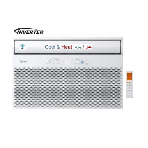 Midea Window Air Conditioner 20500BTU Inverter Wi Fi Cool and Heat Model No.MWTWG-24HRF