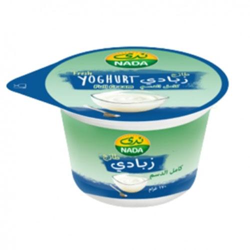 ندى زبادى كامل الدسم سادة 170جم