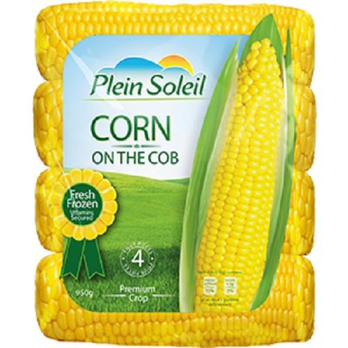 Plain Soleil Frozen Corn Cobs 4Pcs 950g