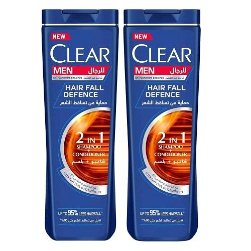 Clear 2in1 Anti Dandruff Shampoo & Conditioner for Men 400ml 2Pcs