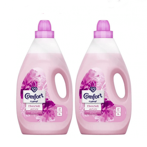 Comfort Fabric Softener Gentle Flowers Pink 3Ltr 2Pcs
