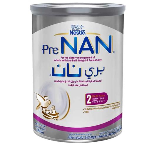Pre Nan 2 Nutritional Milk Formula to Improve Low Weight for Infants After Hospital Discharge 400g