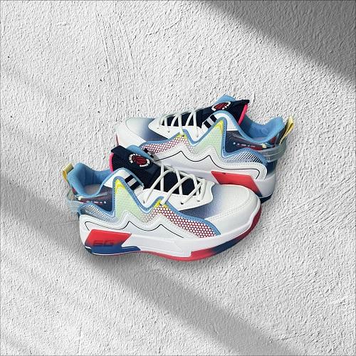 Fashion Boys Shoes White and Red No.69014-10