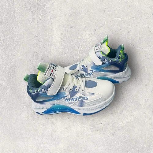 Fashion Girls Shoes White and Blue No.6033