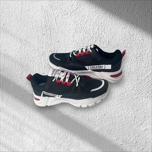 Fashion Men Shoes Black and Red Model No.Zm 98