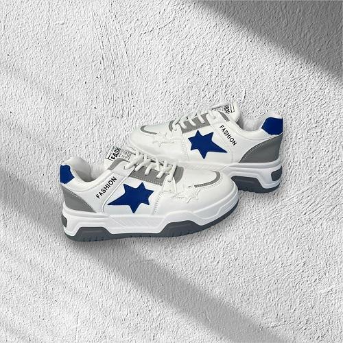 Fashion Girls Shoes White and Blue Model No.H1