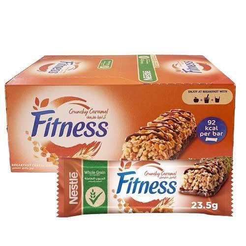 Nestle Fitness Breakfast Cereal Bar with Whole Grain and Crunchy Caramel 23.5g 24Pcs