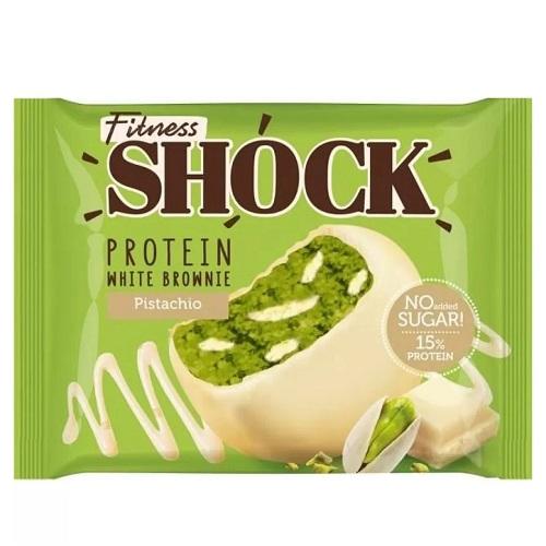 Fitness Shock Protein Brownie Pistachio Flavor No Added Sugar 50g