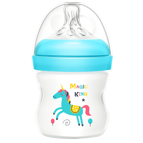 Momeasy Baby Feeding Bottle Plastic for Newborns 120ml