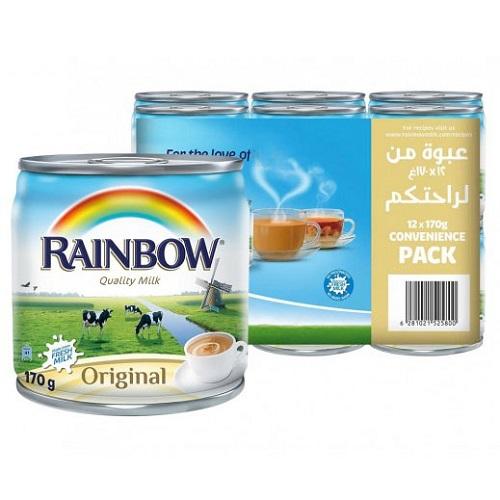 Rainbow Original Evaporated Milk 170g 12Pcs