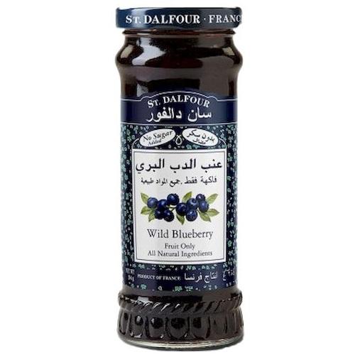 St Dalfour Wild Blueberry Sweetened Only W Vineyard Ripened Grape & Fruit Juices 284g