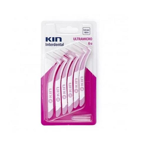 Kin Interdental Brush Ultramicro 0.6mm 6Pcs