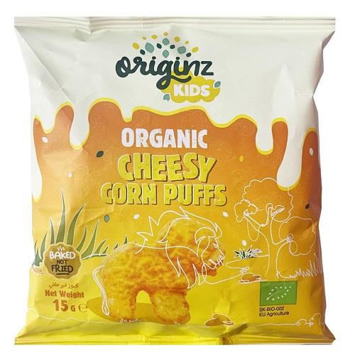 Originz Kids Organic Corn Snack Cheese Flavor 15g