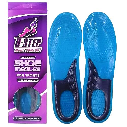 U Step More Comfort Shoe Insoles for Sport from35.5to42